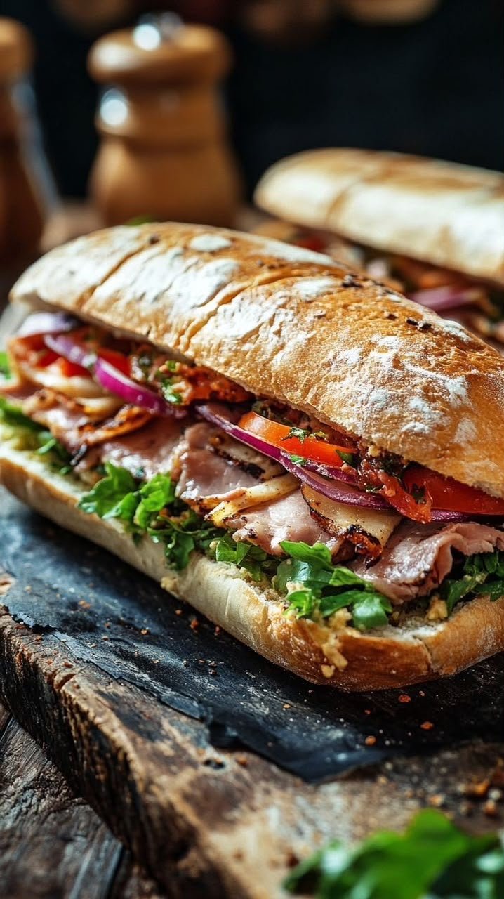 Sandwich servi au petit déjeuner